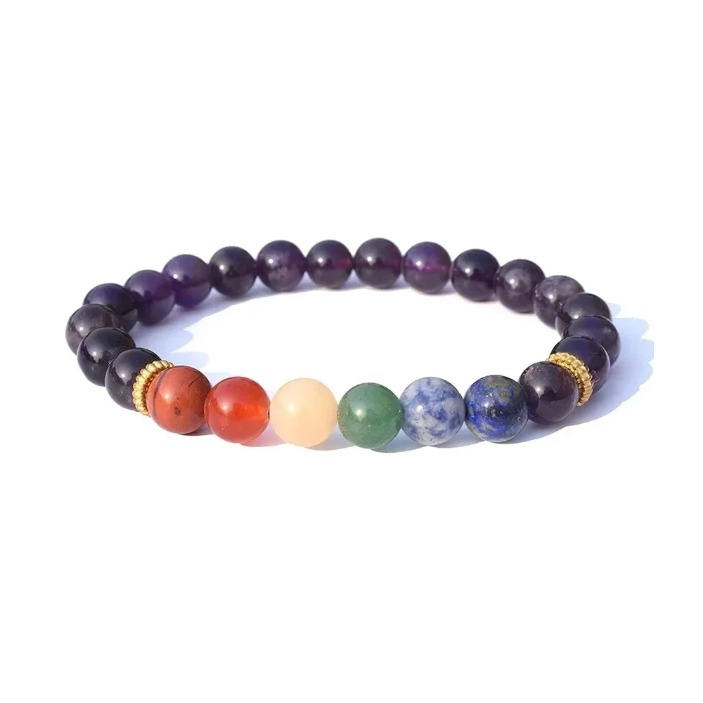 Seven Chakra Crystal Healing Bracelet - Gems & Jewelry by Sarah Agate