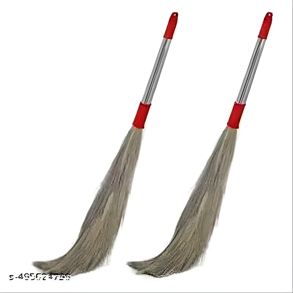 Heena Shine Steel Grass Brooms Yellow - Home & Kitchen by Bharat Interior & P.O.P Material Supplier