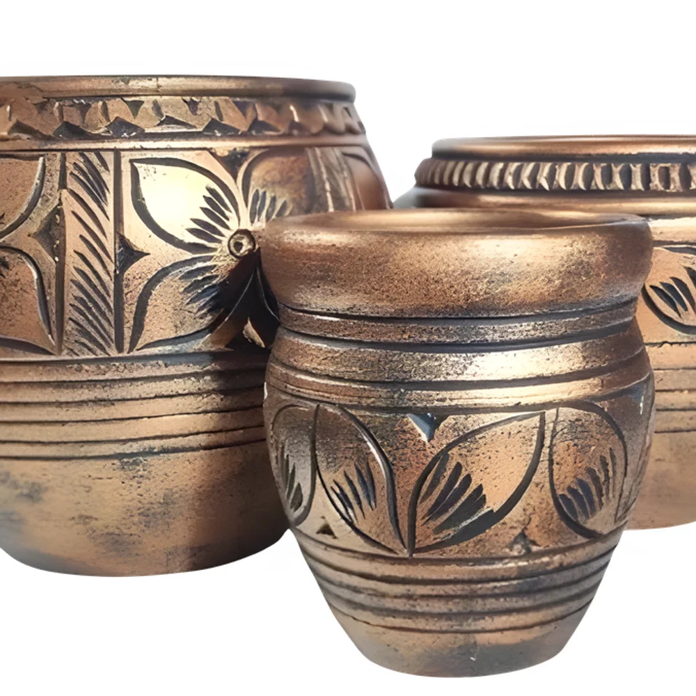 Clay Outdoor Floor Standing Pot - Home & Kitchen by Cerra and Terra Home Decor