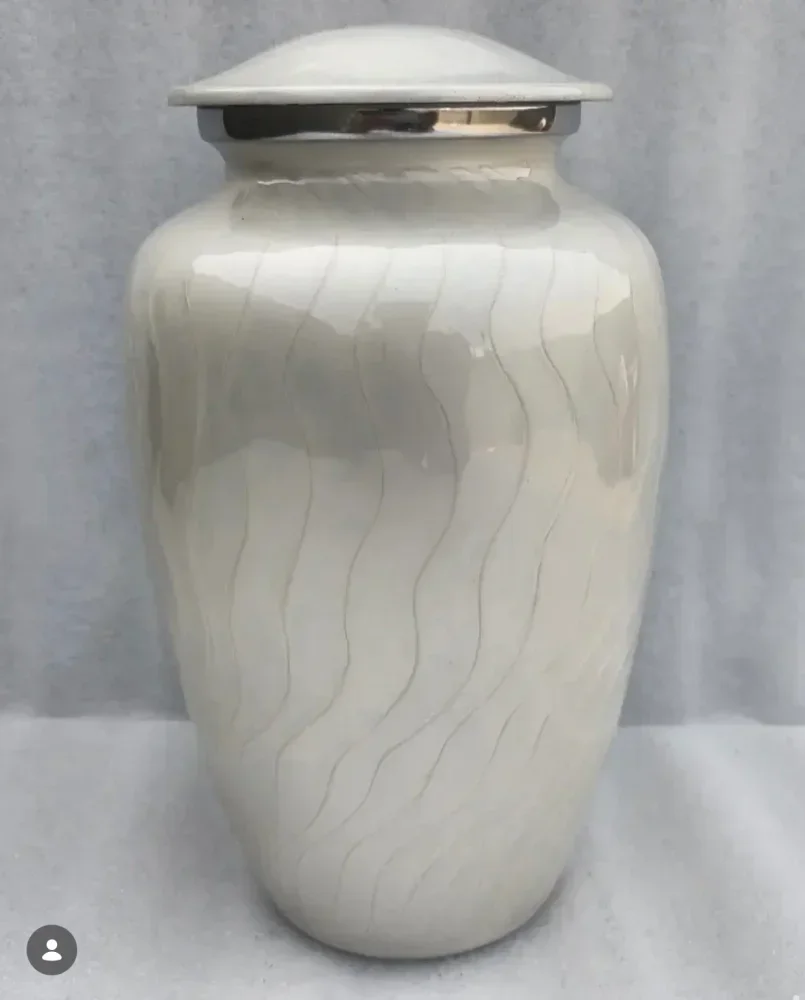 Aluminium Memorial Urn - Handicrafts & Gifts by Indian Aura Crafts Expo