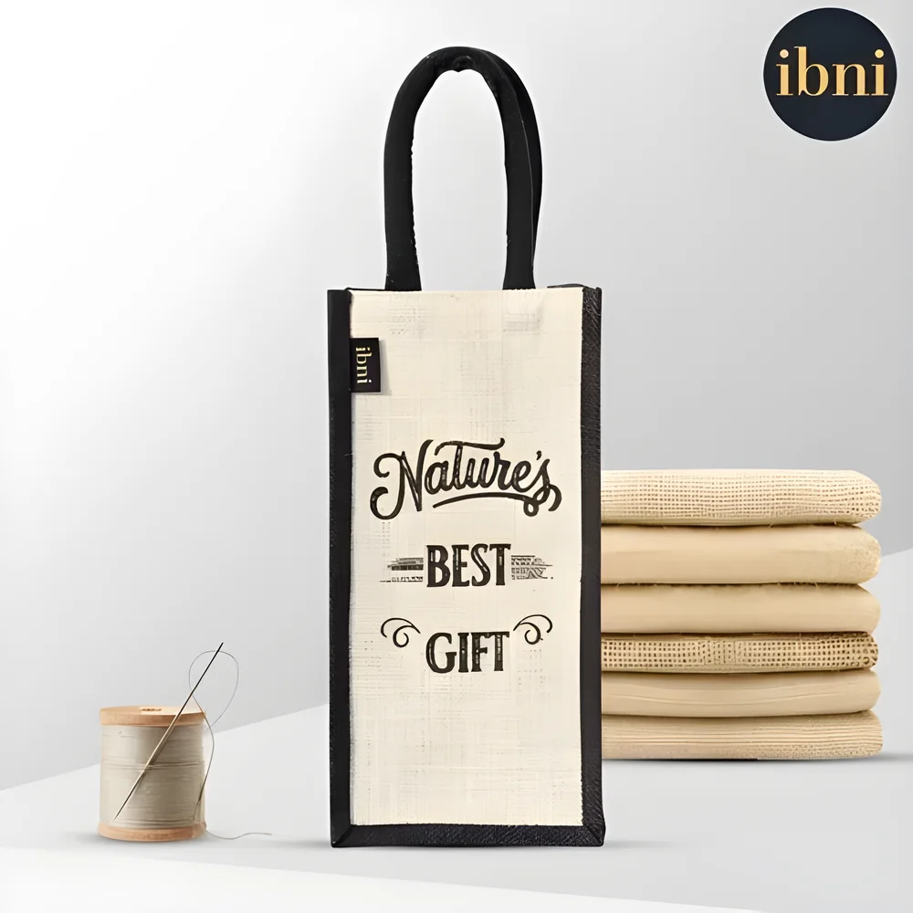Premium Jute Water Bottle Bag - Packaging & Printing by Ibni Pvt. Ltd.