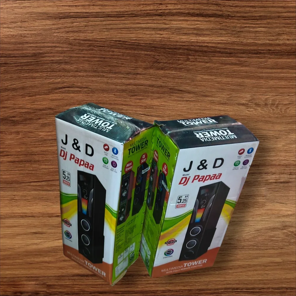 J&D Dj Papaa Mini Multimedia Tower Speaker Set - Electronics & Electrical by J&d