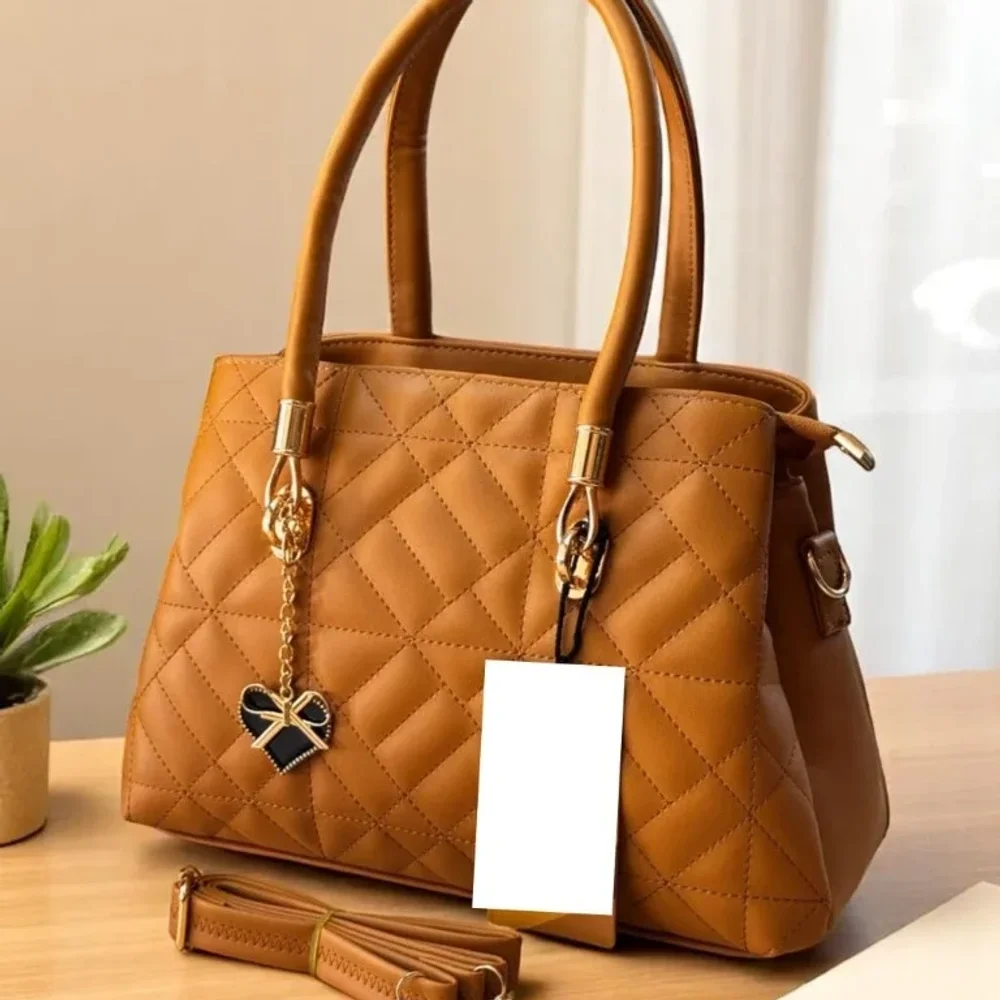 Tan Faux Leather Sling Handbag - Footwear, Bags & Leather Goods by Premium Collections