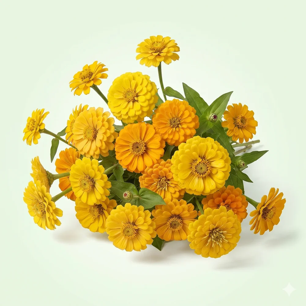Garden AgroStore Zinnia Yellow Flower Seeds - Food & Agriculture by Vigyat Chemicals Co.