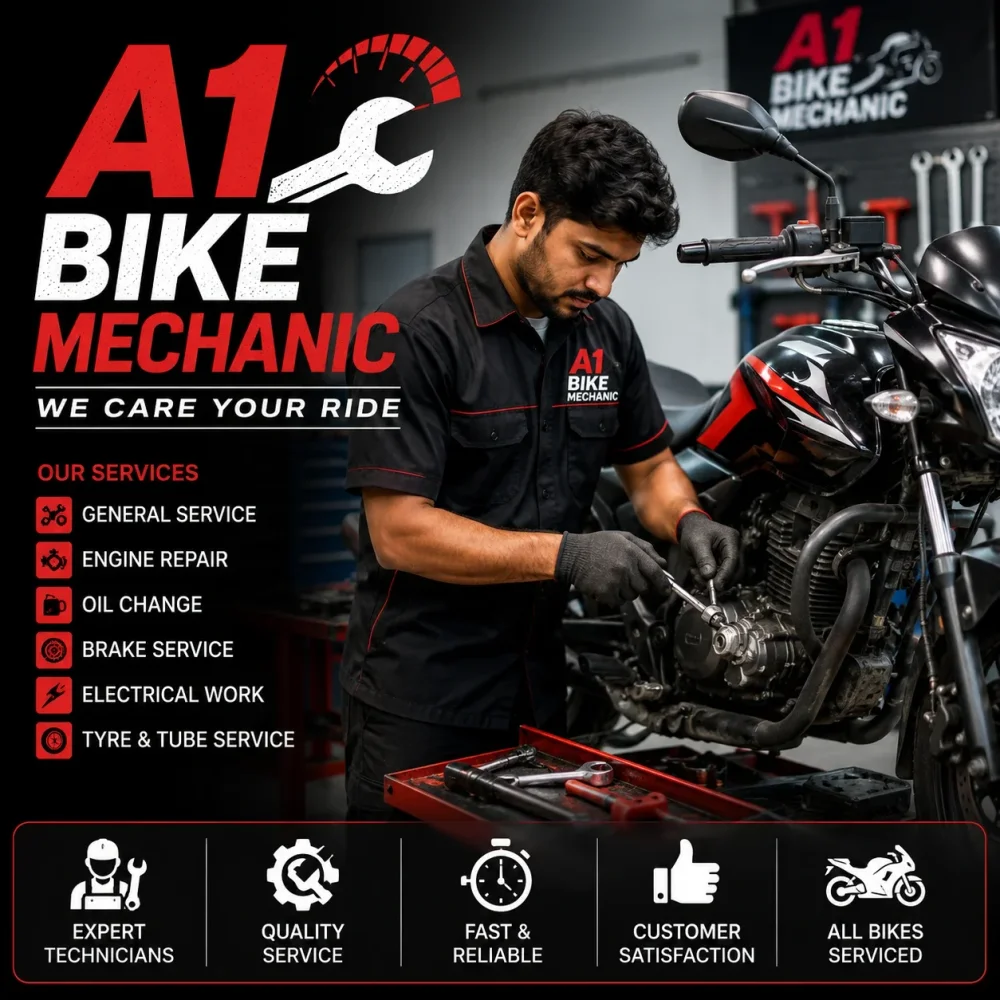Two-Wheeler Routine Maintenance Service - Business & Professional Services by A1 Bike Mechanic