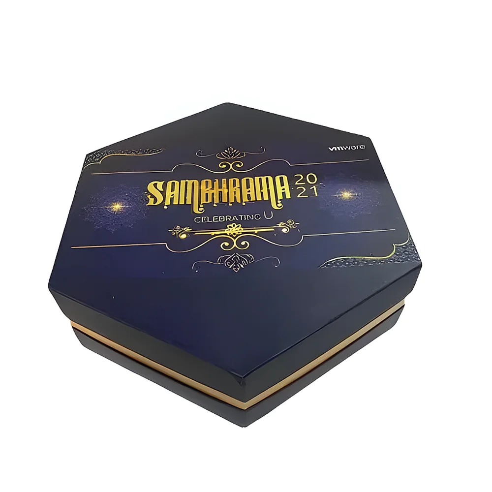 Hexagon Rigid Gift Box - Packaging & Printing by Scan Line Prints Pvt. Ltd.
