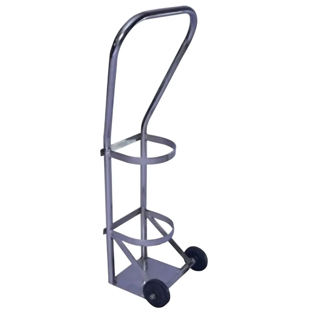 Stainless Steel Hospital Oxygen Cylinder Trolley - Healthcare & Medical by Medicom International