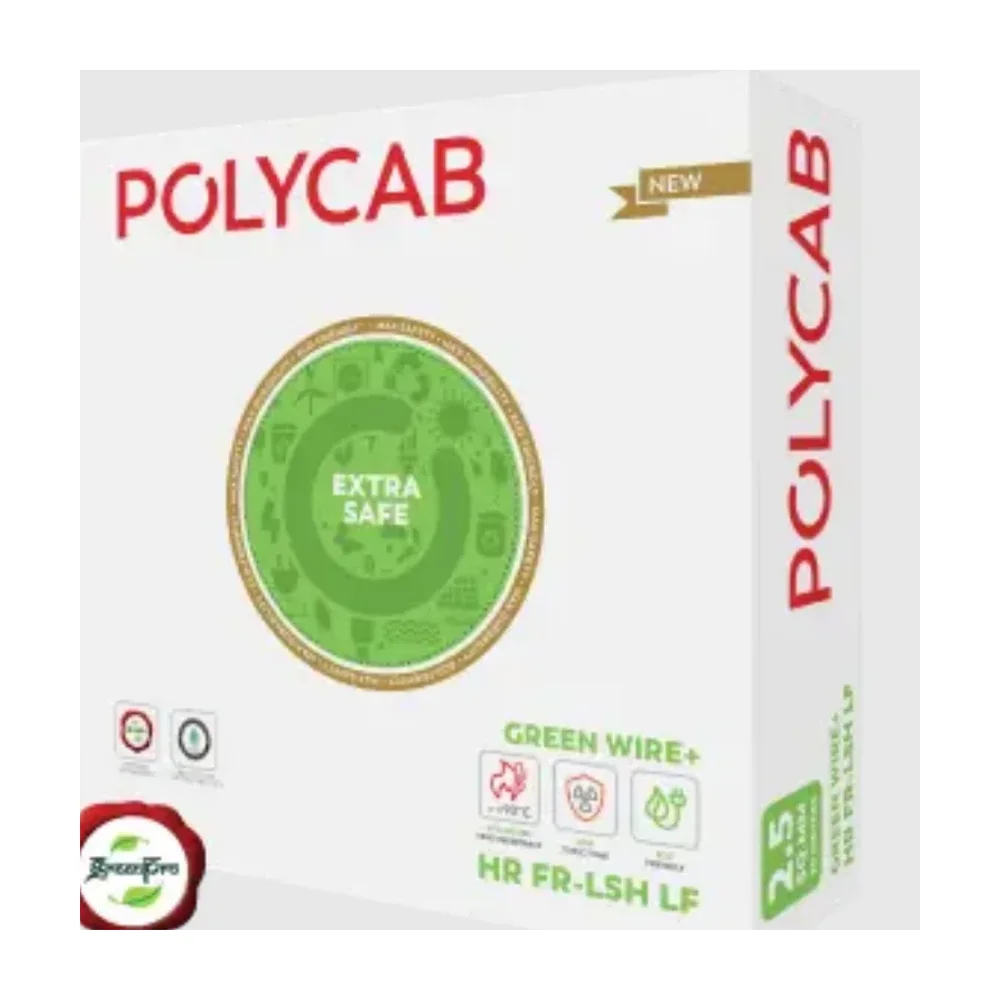 Polycab 6 Sqmm Green ZR FRLSH Copper Electrical Wire - Electronics & Electrical by Shravan Industrial Solutions
