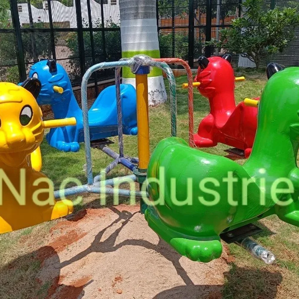 NAC Mild Steel Outdoor Merry Go Round - Sports, Toys & Games by Nac Industries