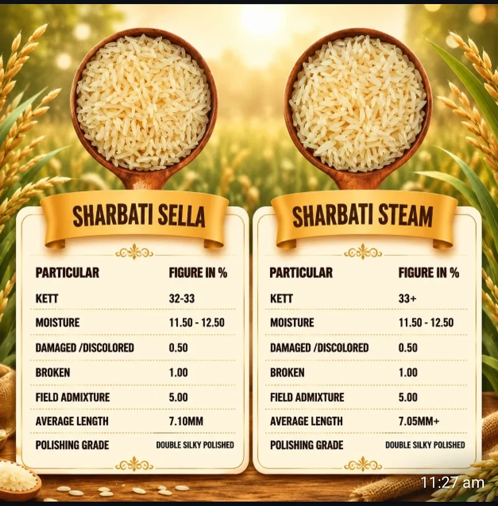 Sharbati Sella Steam Rice - Food & Agriculture by The Indian Universal EXIM