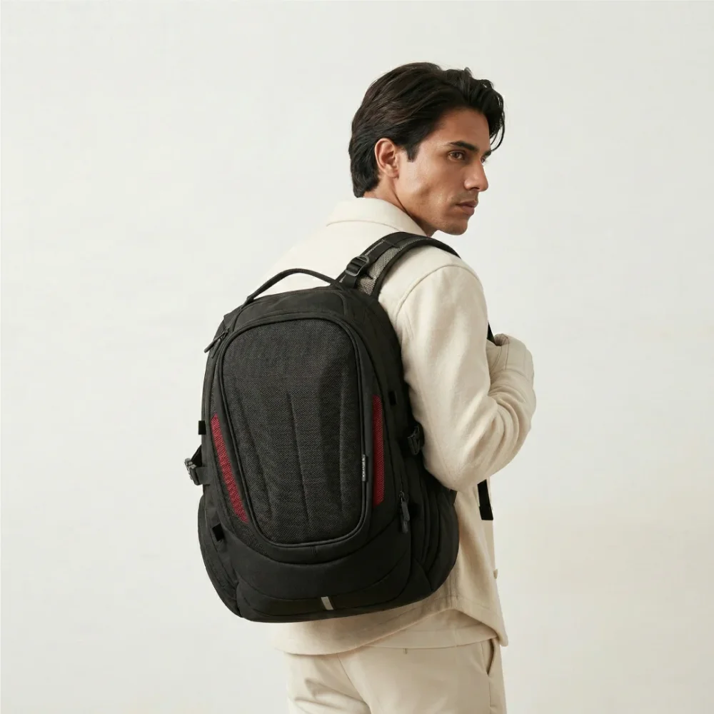 35L Water-Resistant Gaming Backpack - Footwear, Bags & Leather Goods by Touchstone Enterprises Pvt. Ltd.