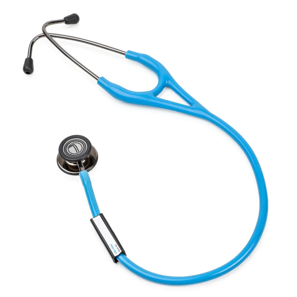 LIFE-LINE L3-Titanium Plated Stethoscope, Light Blue - Healthcare & Medical by Accurate Surgicals