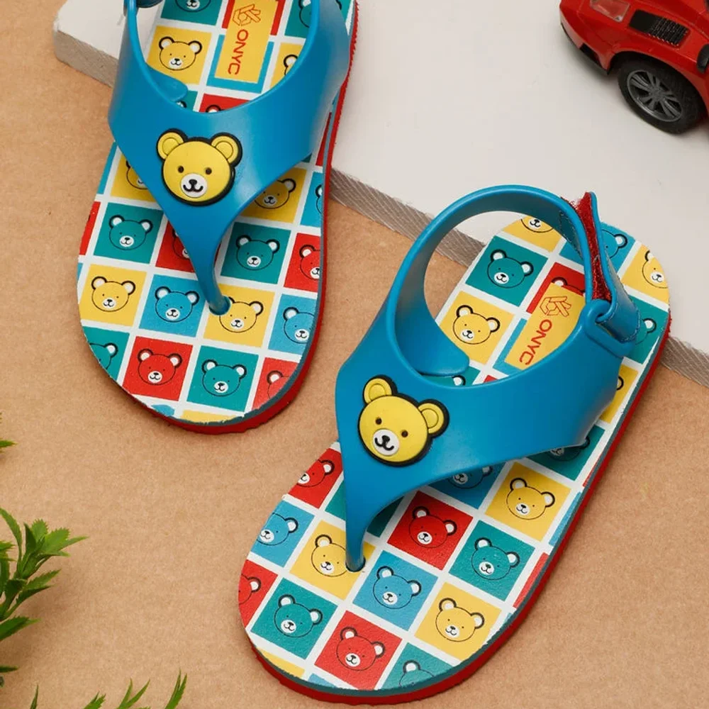 Boys Sky Blue Flip-flops - Footwear, Bags & Leather Goods by Parmar Brothers
