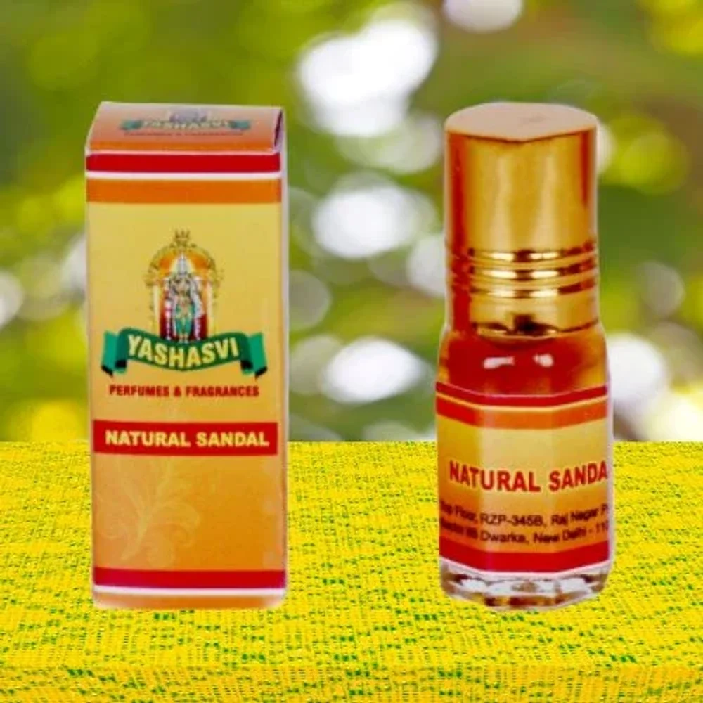 Yashasvi's Natural Sandal Handmade Fragrance Oil 3ML - Beauty & Personal Care by Yashasvi Perfumes and Fragrances