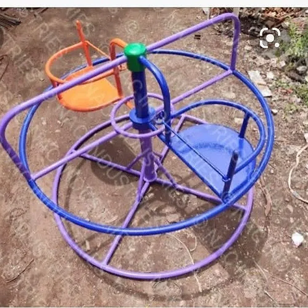 Mild Steel 4 ft Round Merry Go Round for Kids - Sports, Toys & Games by Nac Industries