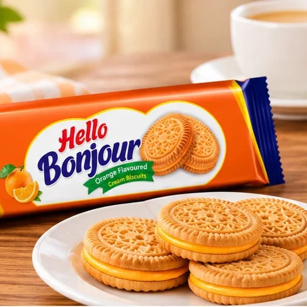 Hello Bonjour Fruit Flavoured Cream Biscuits - Food & Agriculture by Coastal Capital India Forwarding & Transportation Services