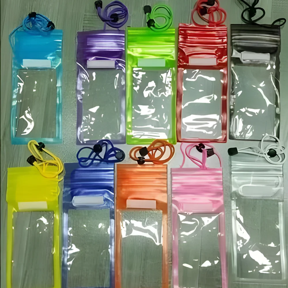 Transparent HD PVC Waterproof Mobile Pouch - Footwear, Bags & Leather Goods by Aaradhya Nutrabites