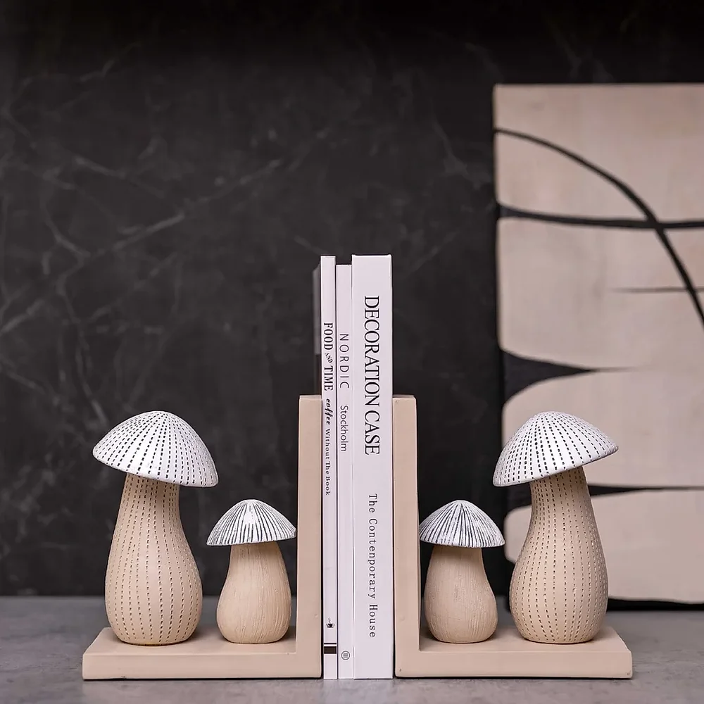 Nordic Style Bookend Set - Home & Kitchen by Wooden Owl Design Pvt. Ltd.
