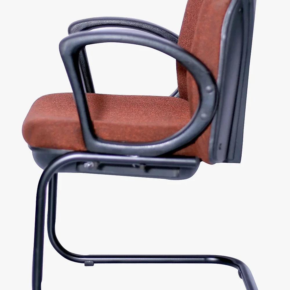 Dark Brown Fabric Mid Back Executive Office Chair - Furniture & Interiors by IAFA Furniture Pvt. Ltd.