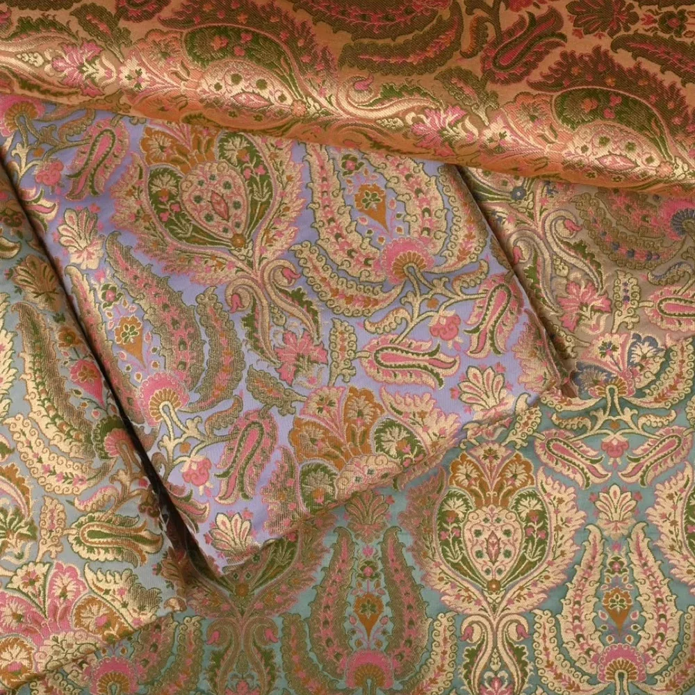 Banarasi Handloom Kimkhab Silk Fabric - Textiles & Apparel by Banarasi Culture