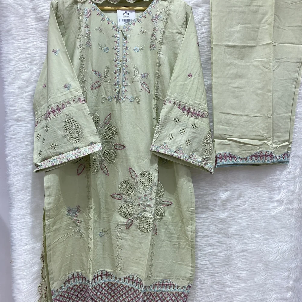 AYZEL Festive Embroidered Lawn Kurta Set - Textiles & Apparel by Ayzel Pvt. Ltd.