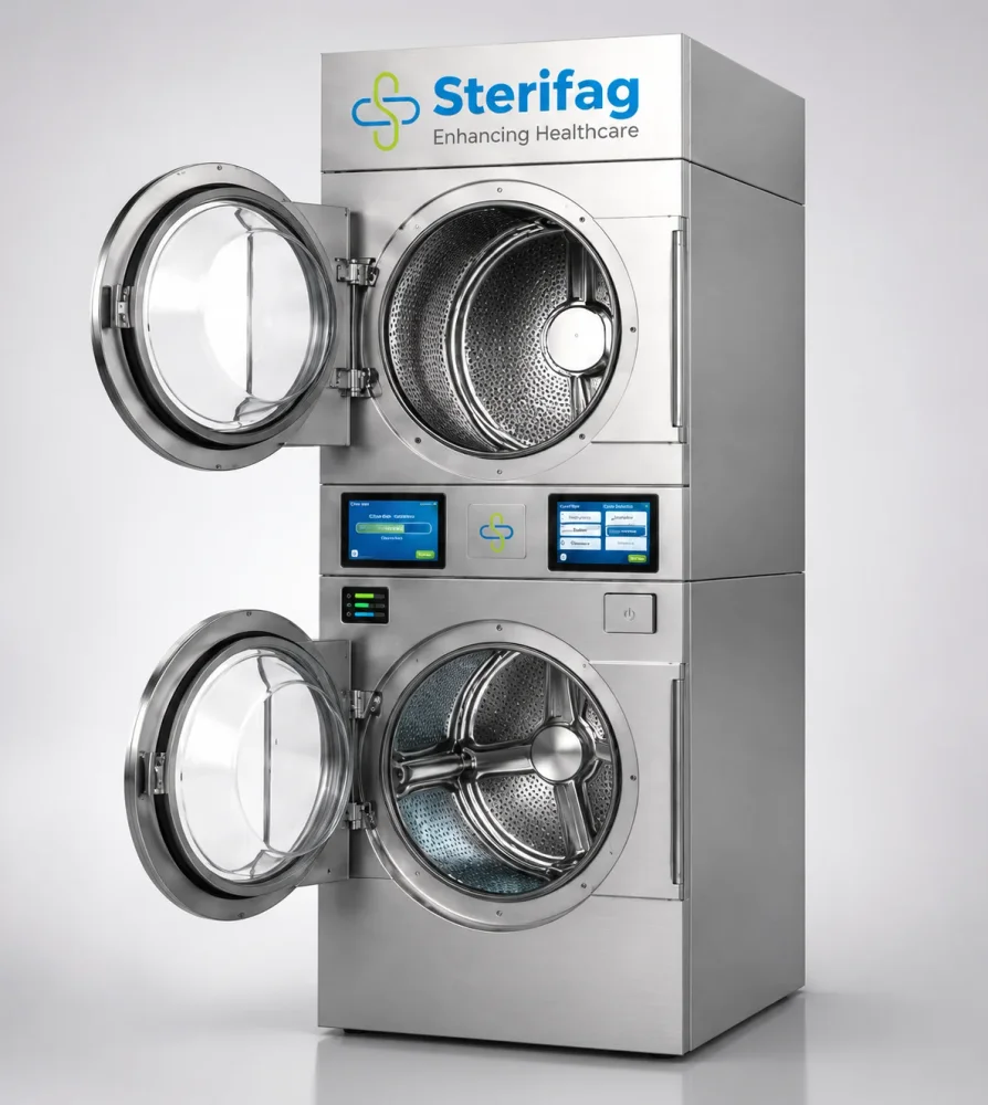 Laundry Stacker 10-15Kg (Washer+dryer) - Machinery & Equipment by Sterifag India Pvt. Ltd.