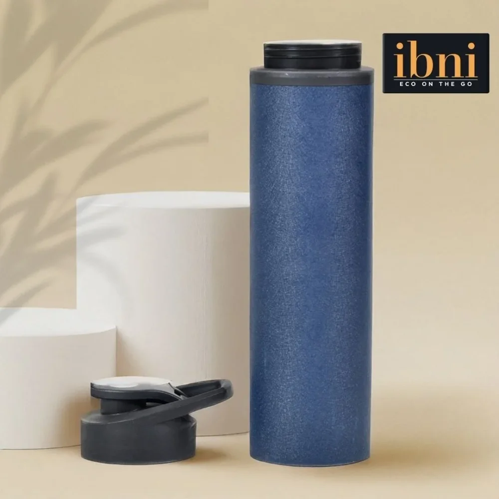 800Ml Ibni Blue Stainless Steel Sipper Bottle, Leak-proof & Lightweight (Blue) - Home & Kitchen by Ibni Pvt. Ltd.