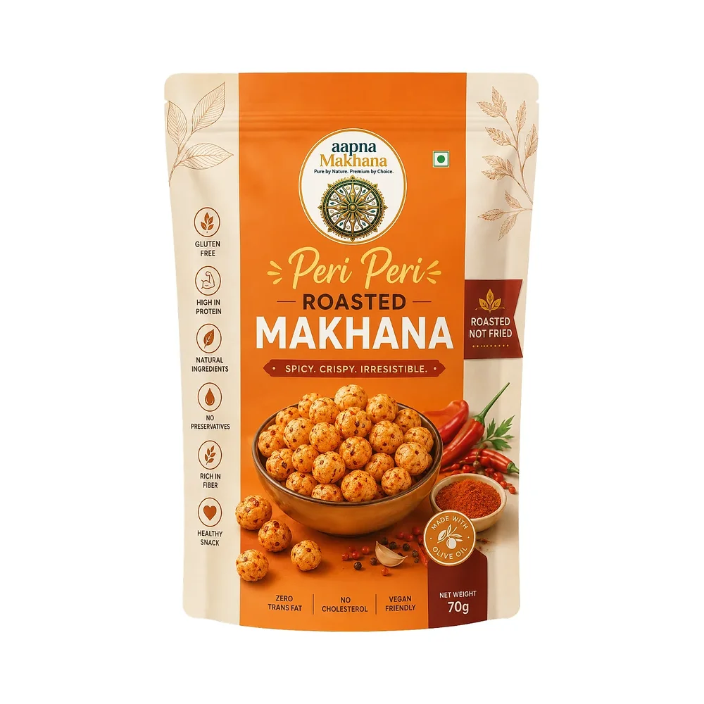 Peri Peri Roasted Makhana Snacks - Food & Agriculture by Salutary Food and Beverages India Pvt. Ltd.
