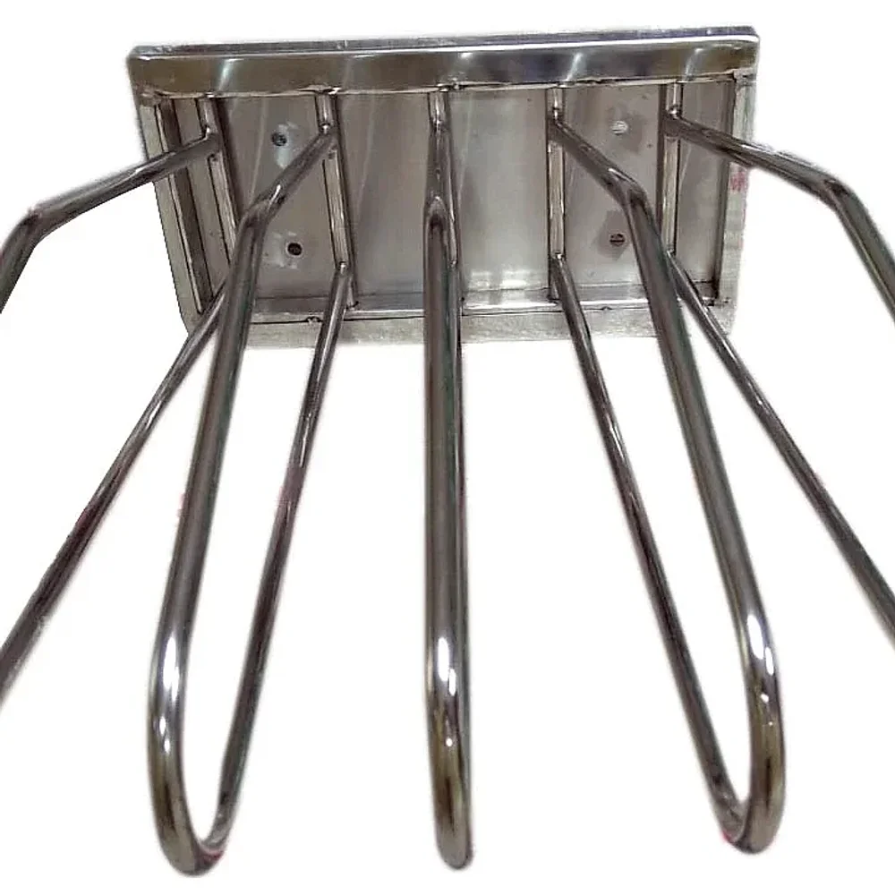 Wall-Mounted Stainless Steel Lead Apron Stand - Healthcare & Medical by Medicom International