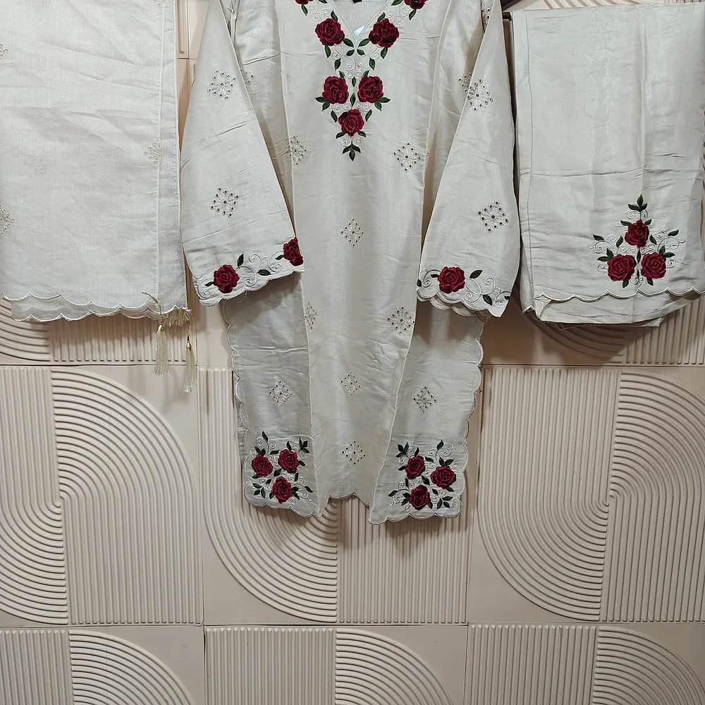AYZEL Stitched Embroidered Net Ethnic Wear Set - Textiles & Apparel by Ayzel Pvt. Ltd.