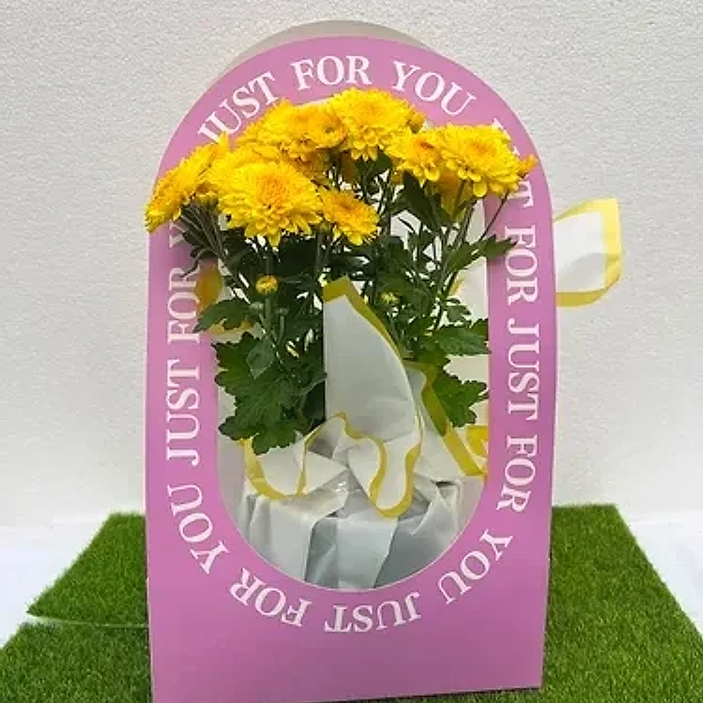 Yellow Chrysanthemum Hand-Tied Bouquets - Food & Agriculture by Cerra and Terra Home Decor