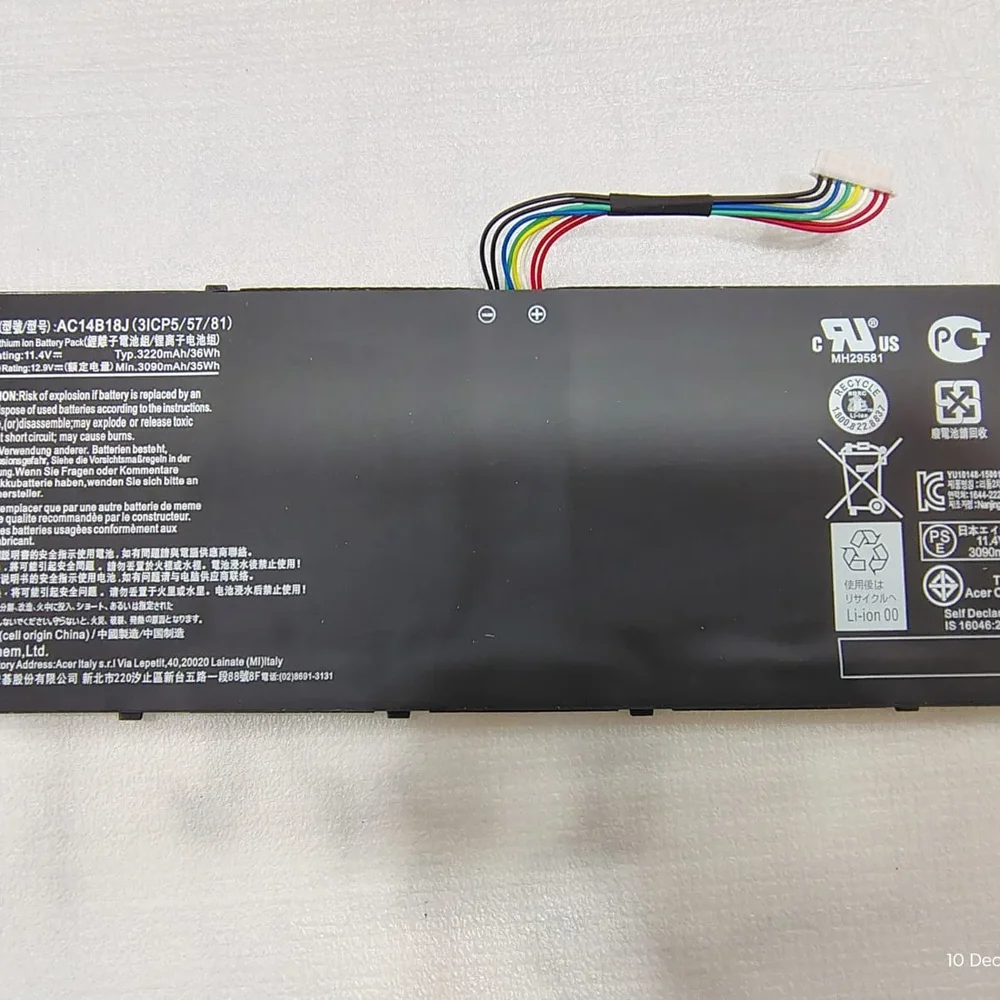 Acer AC14B18J Lithium-Ion Laptop Battery - Electronics & Electrical by Kingfast Technologies