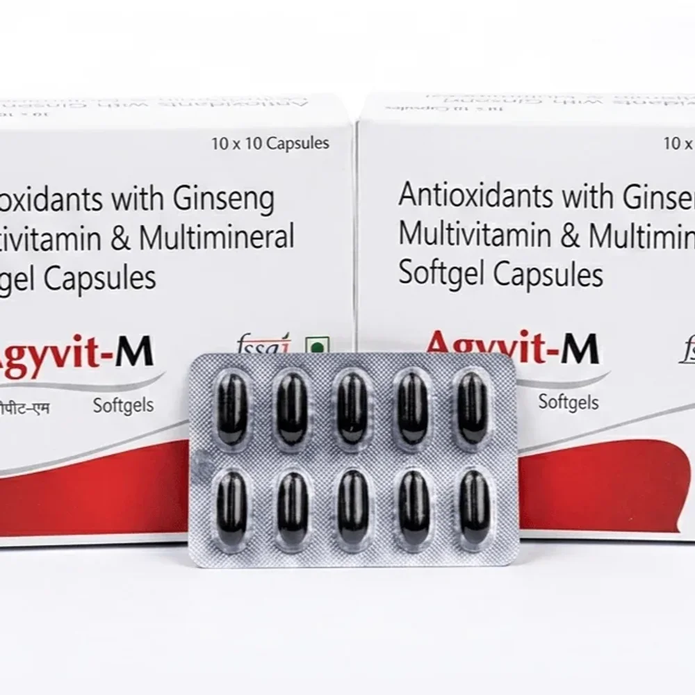 Agyvit-M Ginseng Multivitamin Softgel Capsules - Healthcare & Medical by Healthserch Pharma LLP