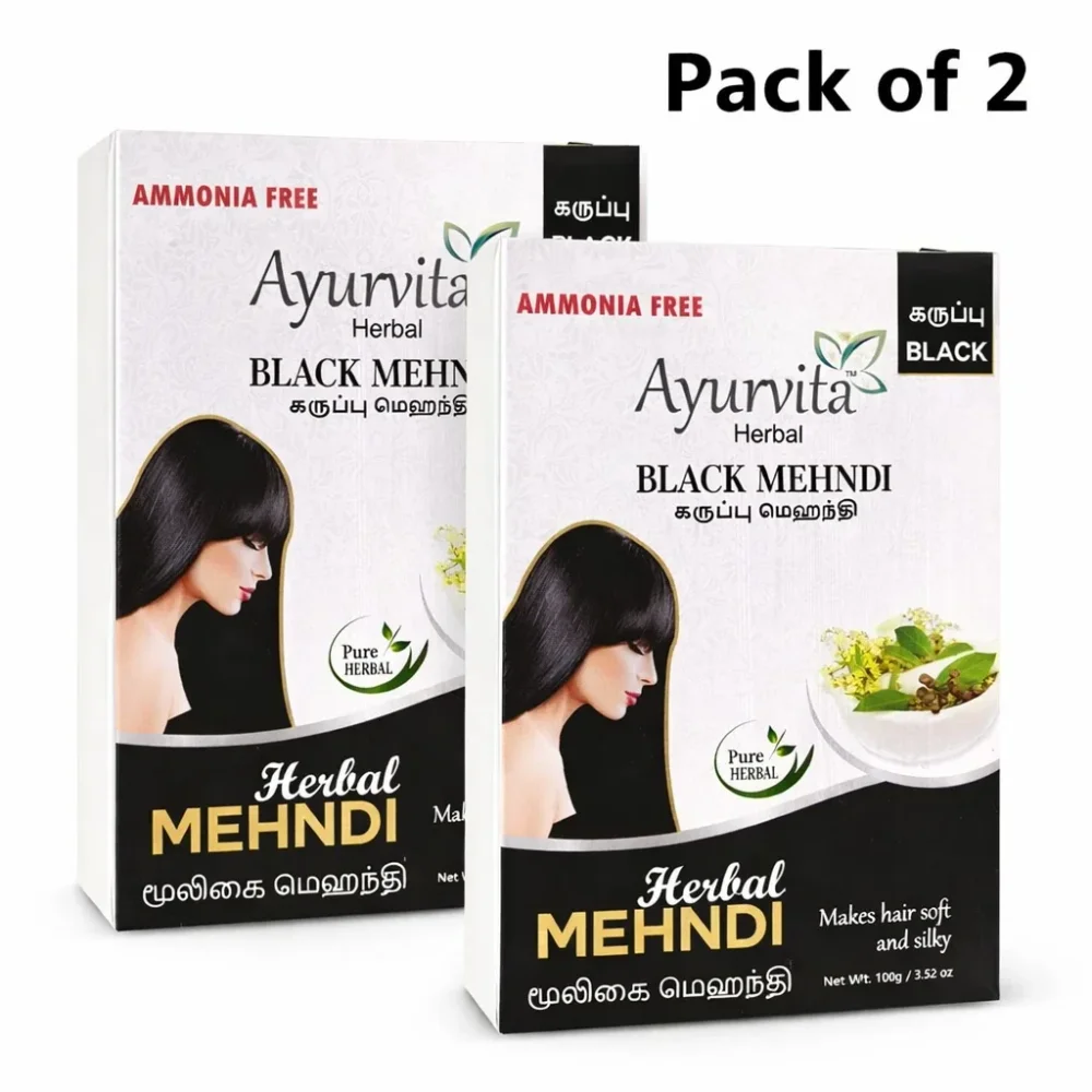 Ayurvita Herbal Black Hair Colour - Beauty & Personal Care by Ayurvita Life Pvt. Ltd.