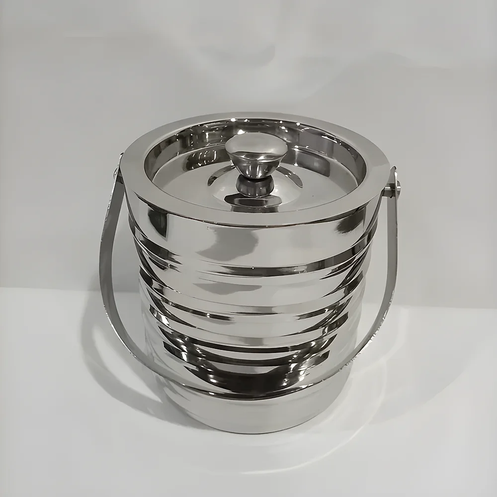 2 L Stainless Steel Hotel Ice Bucket - Home & Kitchen by Human Need Design Global Export