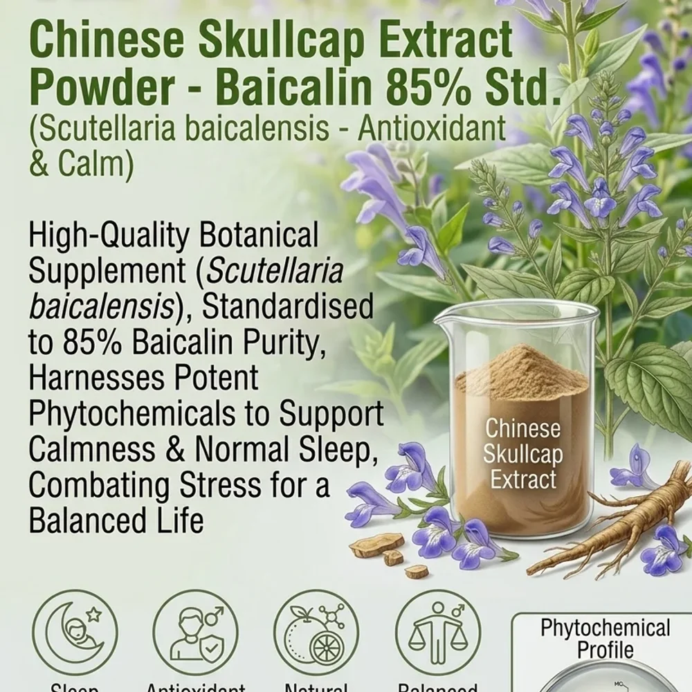 Scutellaria Baicalensis Root Extract Powder 85% Baicalin - Chemicals & Raw Materials by Central Trade Agency Pvt. Ltd.