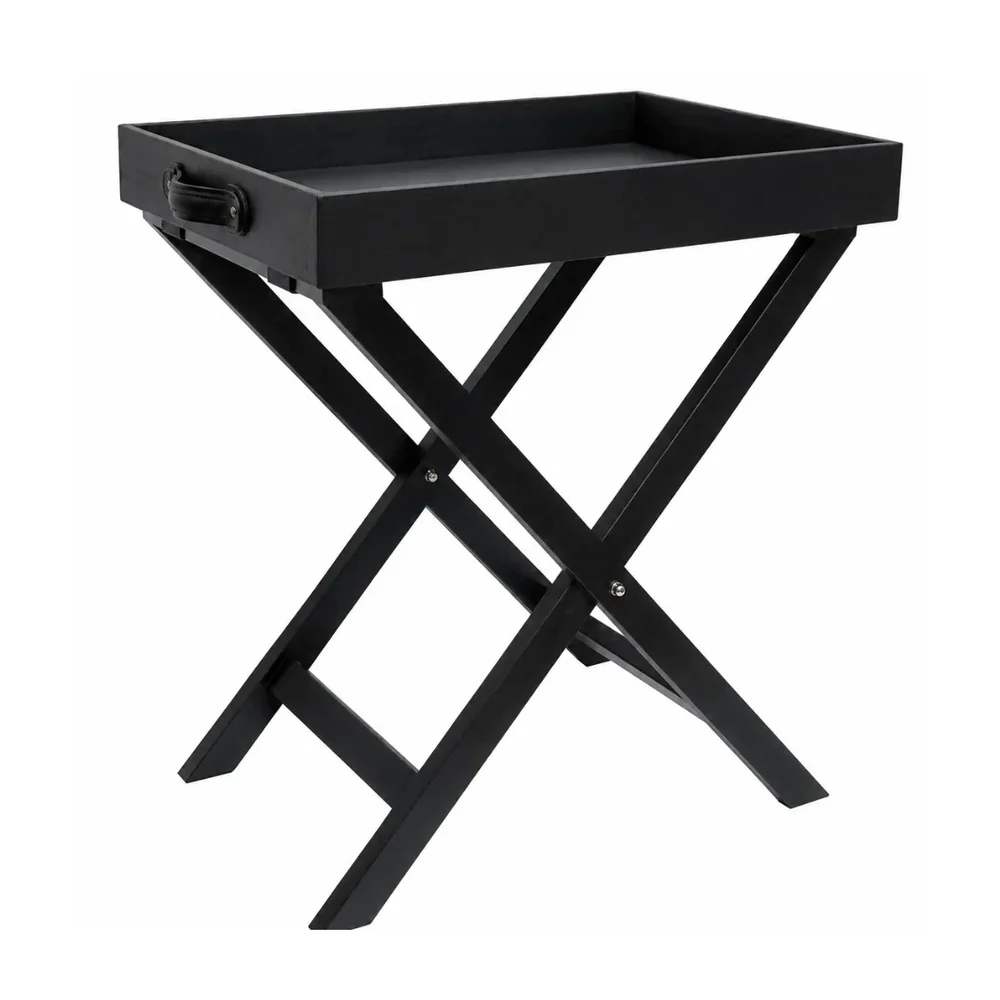 Black Croco Finish Tray Table - Home & Kitchen by SB Leather & Home Furnishing LLP