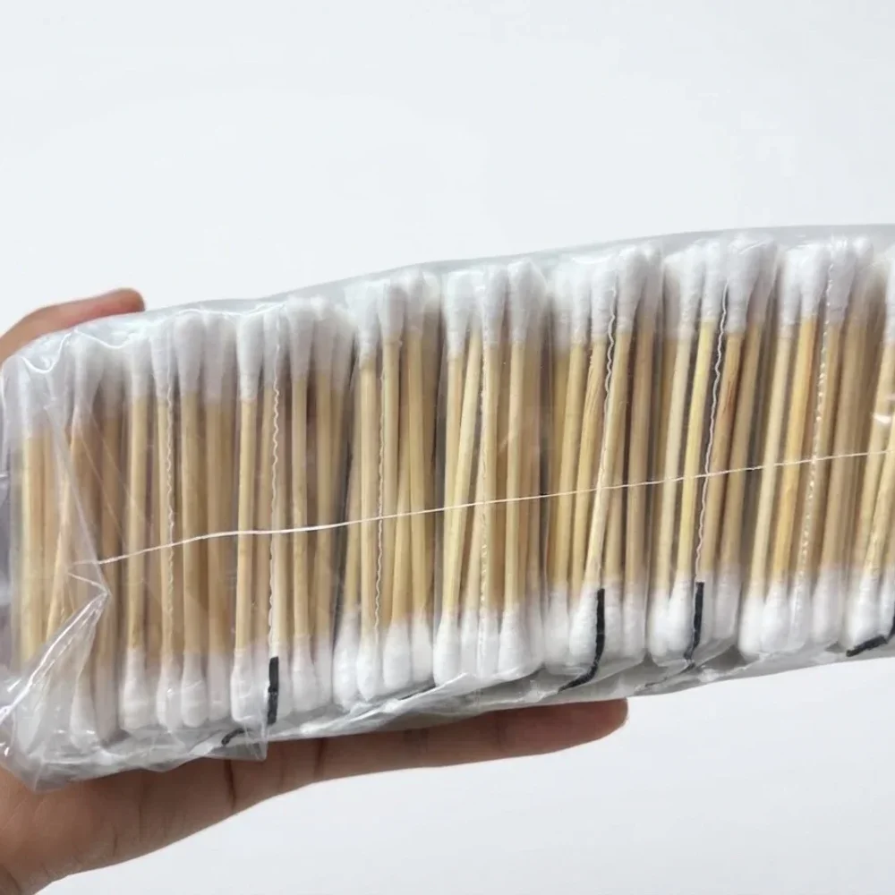 Double-Tipped Wood Stick Cotton Swabs - Beauty & Personal Care by Echo Emerald