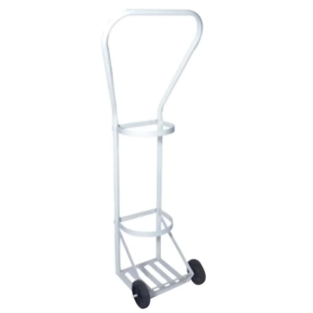 Mild Steel Oxygen Cylinder Trolley with Swivel Casters - Healthcare & Medical by Medicom International