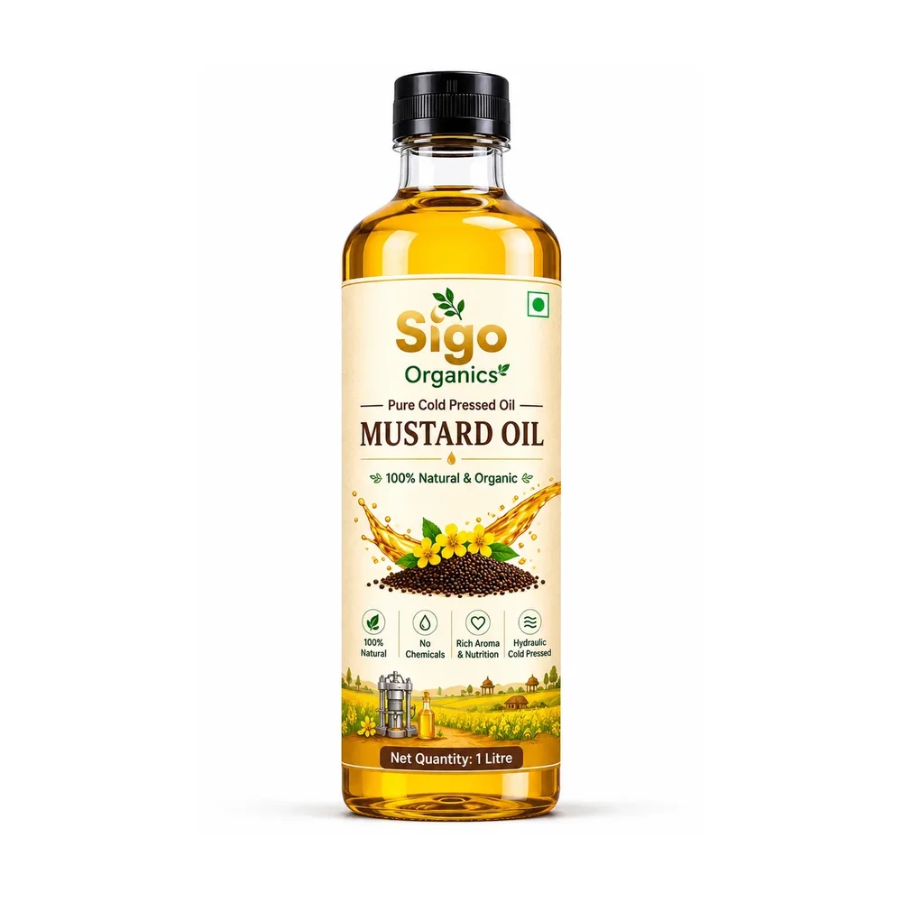 SIGO 100% Natural Cold Pressed Mustard Oil - Food & Agriculture by Sigo Organics