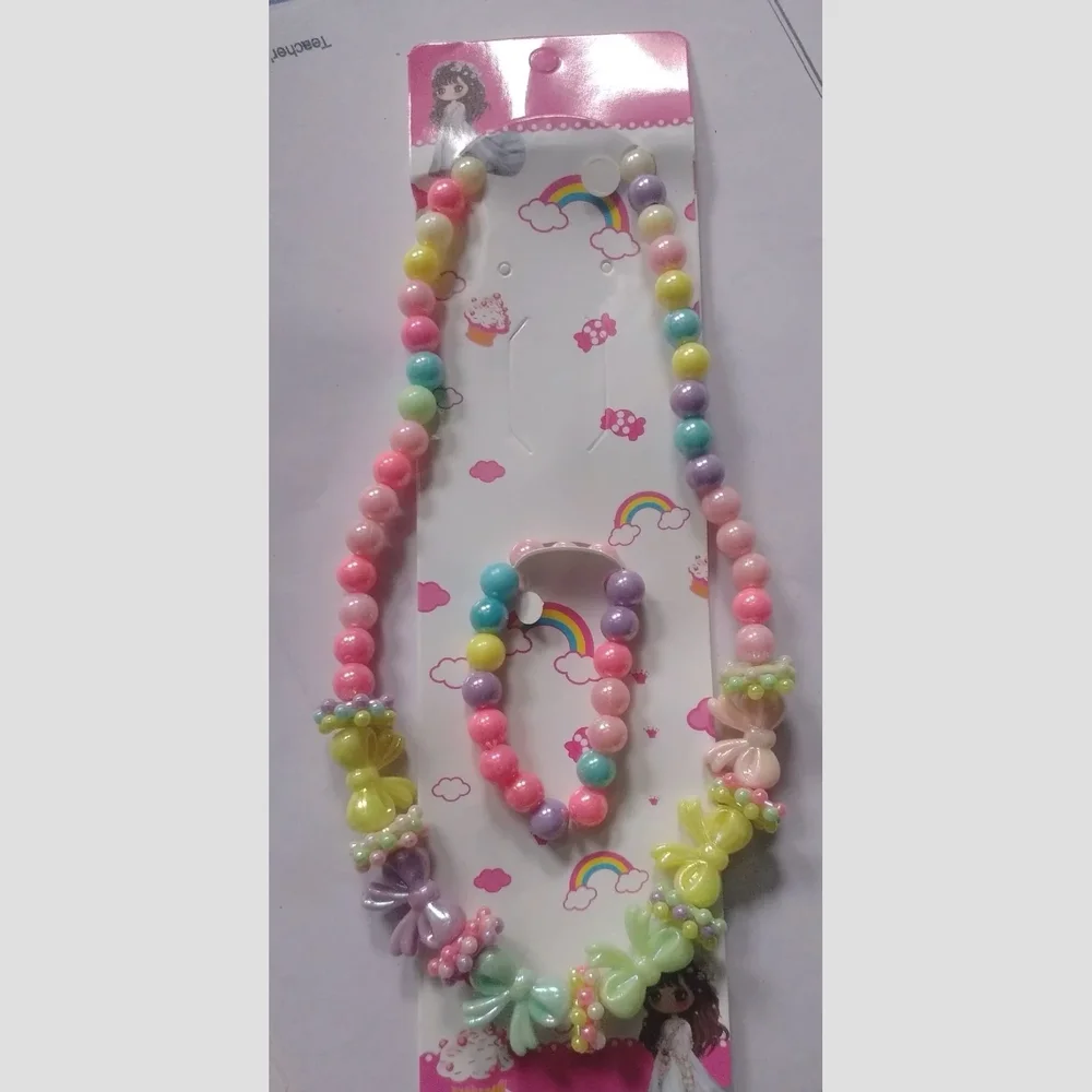 Kids Pearl Beaded Necklace Set - Gems & Jewelry by BJ Industries and Marketing