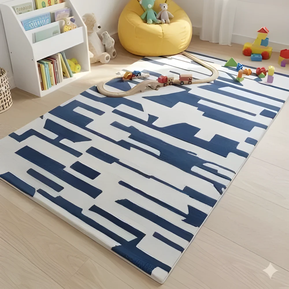 Modern Bauhaus Hand-Tufted Wool Rug - Furniture & Interiors by Raj Carpets