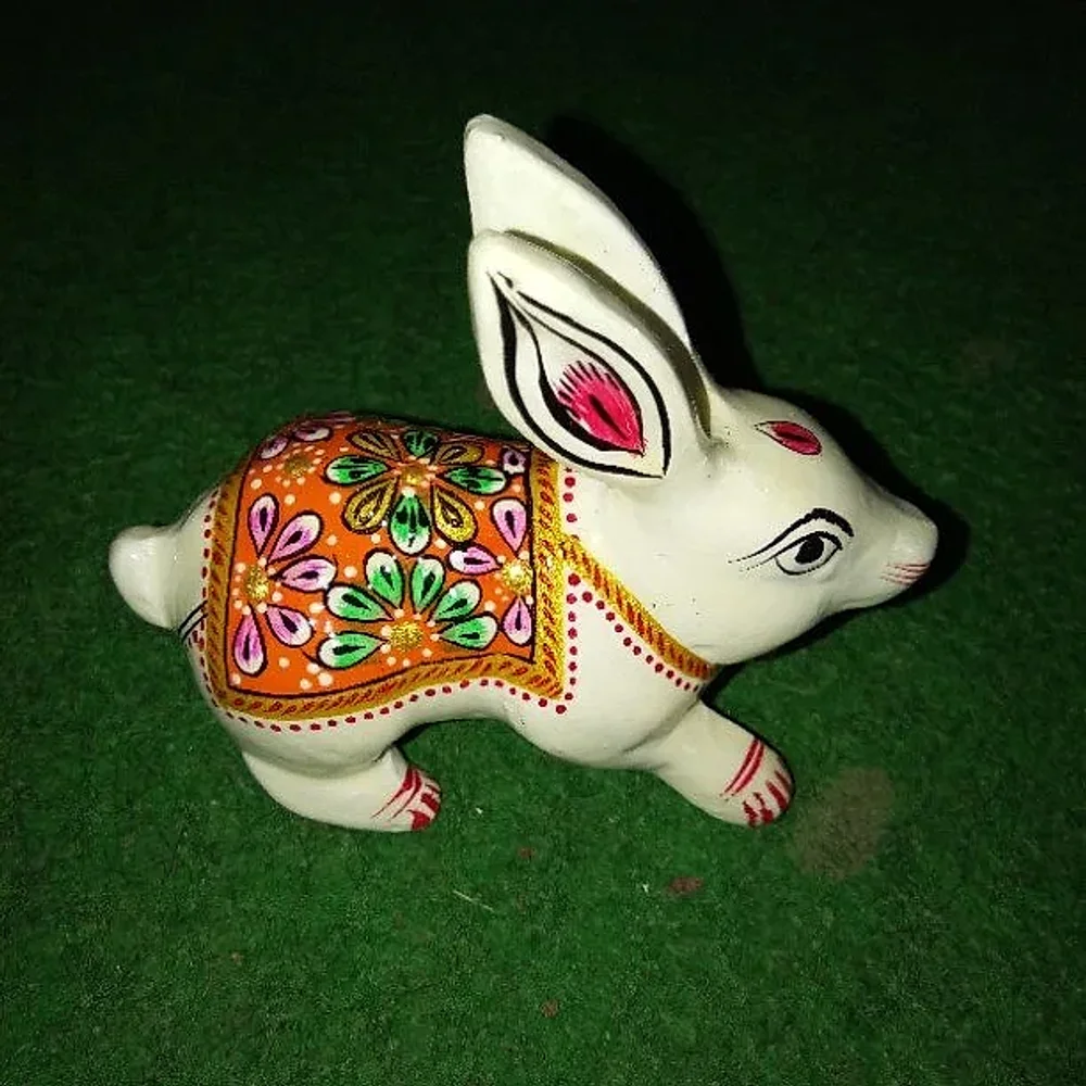 Metal Rabbit Figurine for Home Decoration - Home & Kitchen by Lav Craft