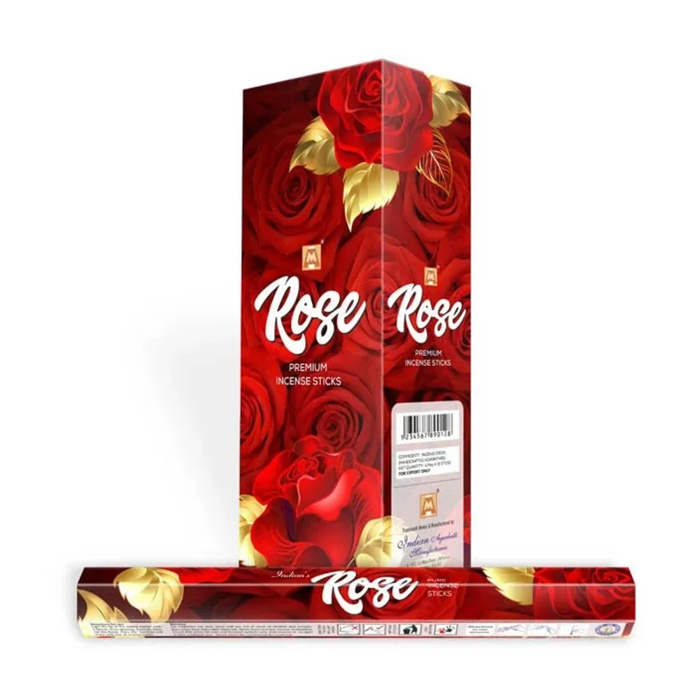 Rose Fragrance Agarbatti Sticks for Aromatherapy - Home & Kitchen by Indian Agarbatti Manufacturers