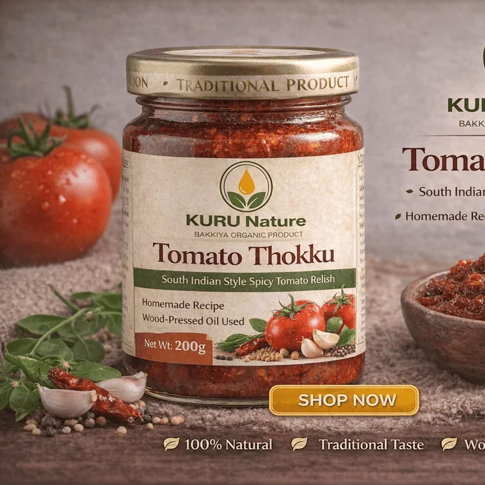 Tomato Relish 100g - Food & Agriculture by Bakkiya Organic Product
