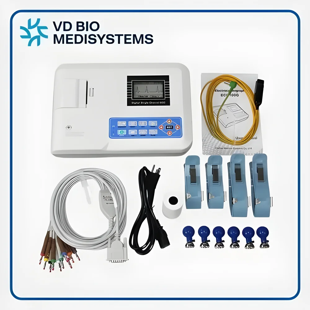 Portable Single Channel Digital ECG Machine - Healthcare & Medical by VD Bio Medisystems