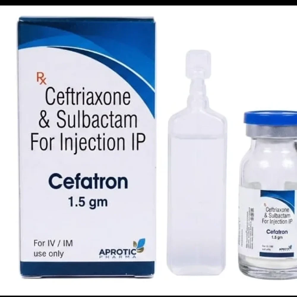 Ceftriaxone and Sulbactam 1.5g Injection Vial - Healthcare & Medical by Aprotic Pharma