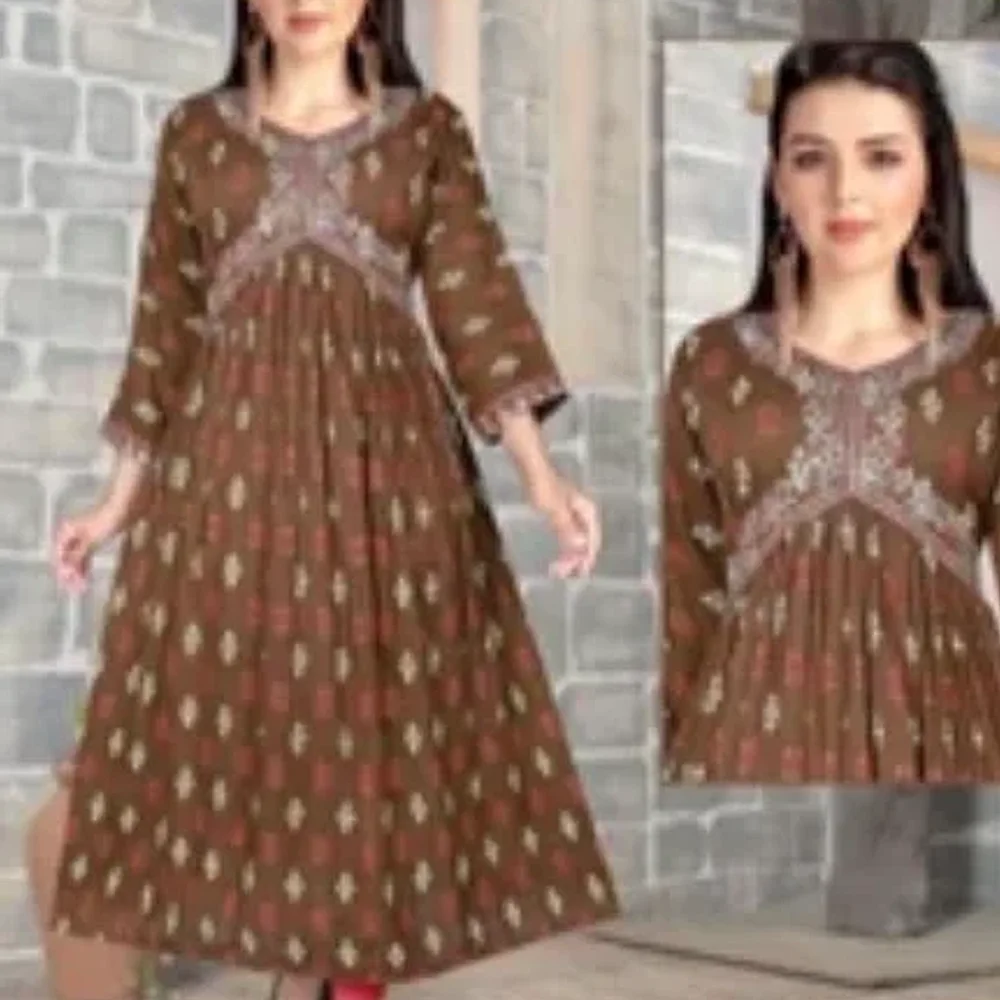 Aaliya Cut Dress for Women - Textiles & Apparel by Somnath Art