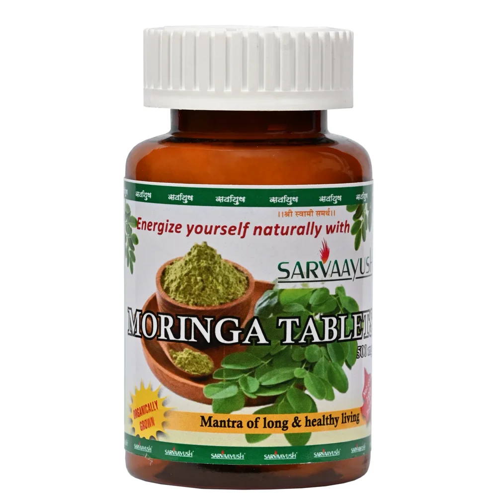 Moringa Leaves Tablet 120 Count - Healthcare & Medical by Sarvaayush Ayurved and Herbals