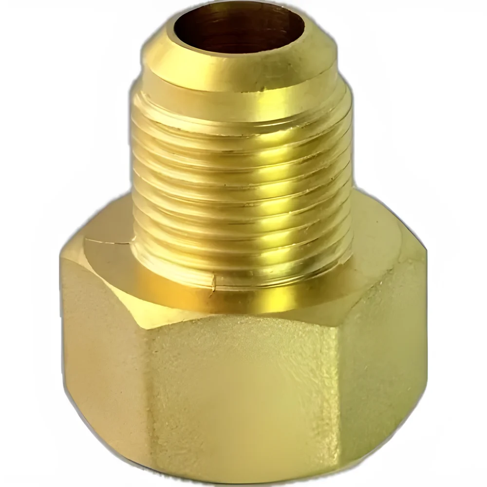3/4 NPT Female to 7/8 UNF Round Polished Adapter Fitting - Construction & Building Materials by JD Tech Industries